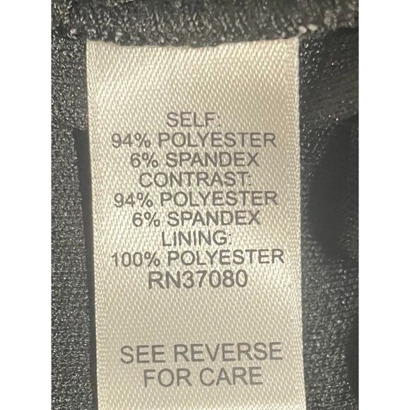 Cato Womens Black/White Sleeveless Asymmetrical Patterned Dress Size 18/20W - Picture 7 of 10